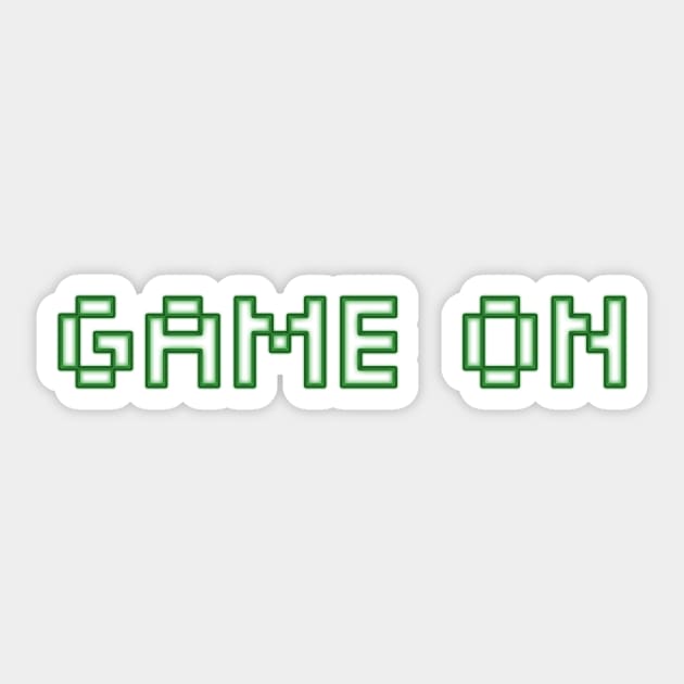 Pixel Power - Game On! Sticker by Salaar Design Hub